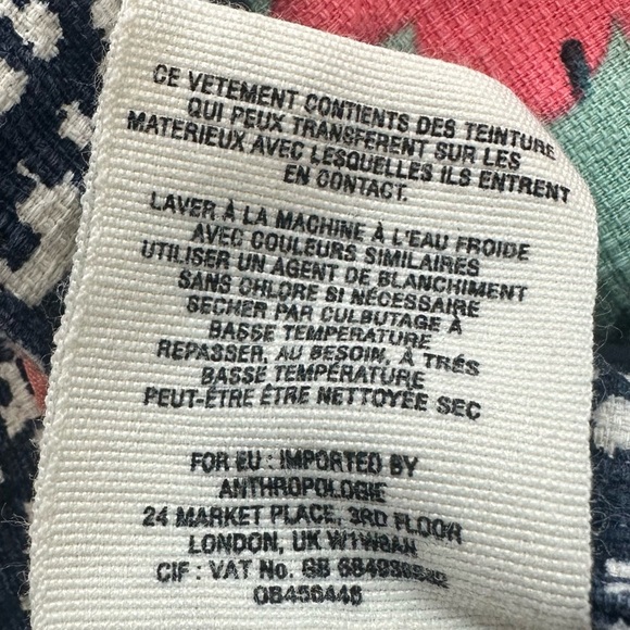 Anthropologie Cartonnier SkyFlower Patterned Fabric Short  in Size 8 - Picture 12 of 14